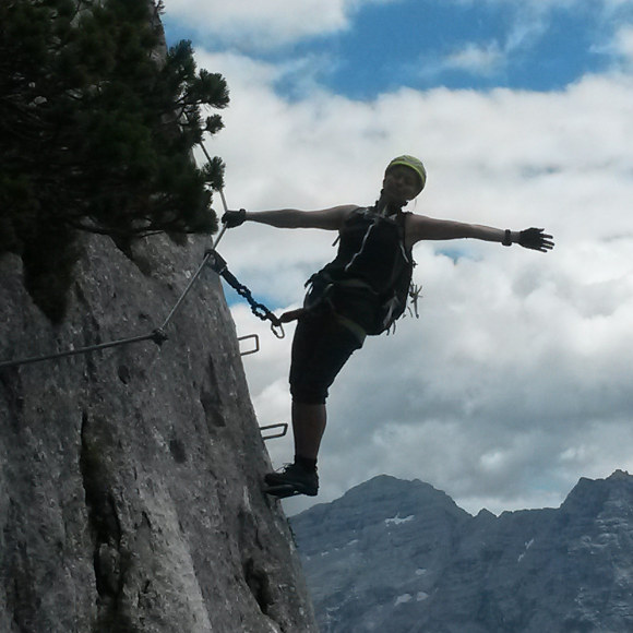 Begeisterung im Klettersteig